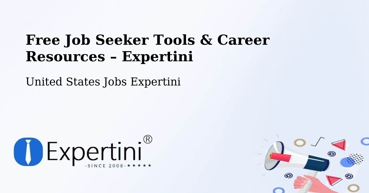 Free Job Seeker Tools & Career Resources – Streamwood - Streamwood, United States Jobs Expertini